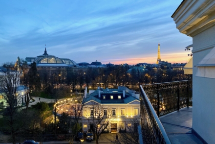 Classy colibri at La Réserve Paris Hotel & Spa